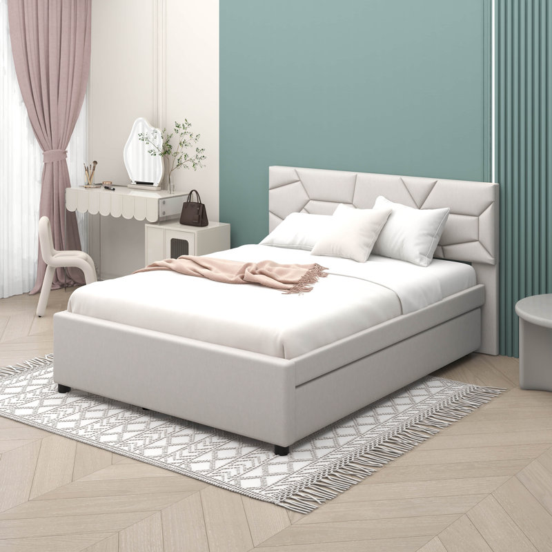 Brayden Studio® Carice Queen Size Kids Bed with Trundle Wayfair